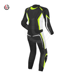 Ensemble de vêtements de sport de course automobile en cuir de vachette véritable de marque personnalisée OEM pour hommes femmes une deux pièces respirant - Product Image 2