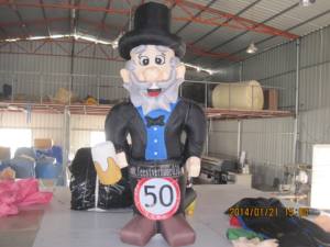 Abraham et Sarah, personnages de dessins animés gonflables, grands-père et grand-mère gonflables en PVC mignons, en provenance des Pays-Bas - Product Image 4