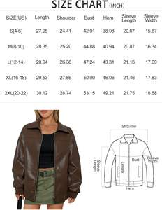 Chaqueta de cuero para mujer recién llegada en estilo de tendencia hecha en fábrica con buena calidad y precio competitivo de moda - Product Image 6