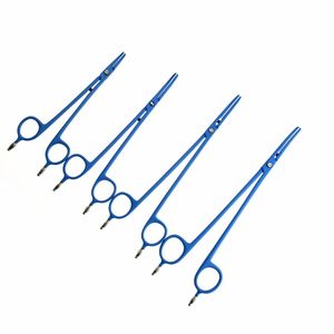 Instruments chirurgicaux manuels en acier inoxydable pour anastomose vasculaire fine, pinces hémostatiques bipolaires courbées pour dissection - Product Image 2