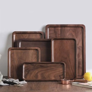 Customized Eco-Friendly Handcrafted Natural Wood Single Tier Serving Tray for Kitchen Use in Home Restaurants Hotels From India - Product Image 6