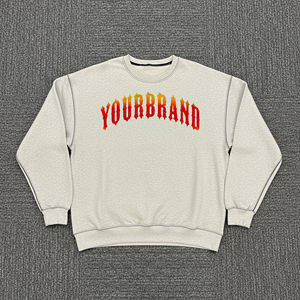 Venta al por Mayor de Ropa Casual de Invierno de Felpa 100% Algodón, Estilo Holgado con Hombros Caídos, Logotipo Personalizado, Costuras en Contraste, Tinte Liso y Bordado - Product Image 1