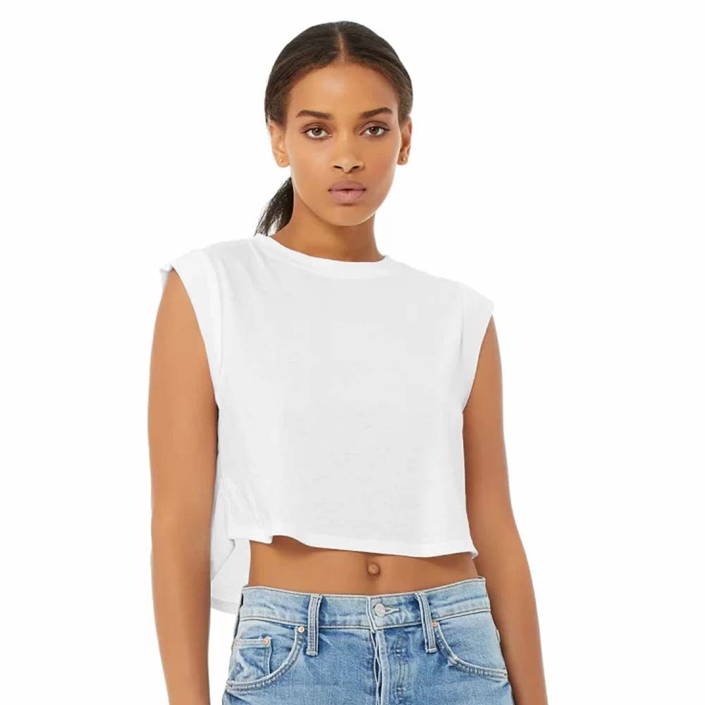White Plain Wholesale Women Cotton Workout Crop Tops Short Sleeve Yoga Shirts Casual Athletic Running Tank Tops