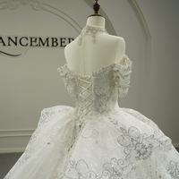 Robes de mariée Jancember GT26009 avec paillettes et perles, style Sweetheart, pour mariage
