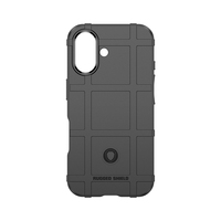 Coque de protection souple antichoc en TPU avec boutons-pression et design sportif robuste pour iPhone 16 Plus