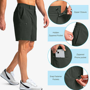Pantalones cortos de jogging de algodón personalizados para hombre, pantalones cortos de secado rápido y transpirables para fitness, correr, deportes, gimnasio, pantalones cortos con logotipo estampado personalizado para hombre - Product Image 6