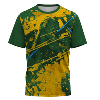 Camiseta de Fútbol para Adultos de Alta Calidad, Transpirable, Ligera, de Manga Corta, Corte Automatizado, para Entrenamiento, 100% Algodón