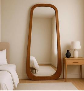 Miroir ovale en bois Art Déco fait à la main, pleine longueur, écologique, léger, décoration pour la maison et le salon, prix abordable - Product Image 5