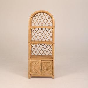 Commode en rotin durable pour enfants, armoire à double porte en arc, étagère ouverte, armoire pour nouveau-né, enfant - Product Image 5