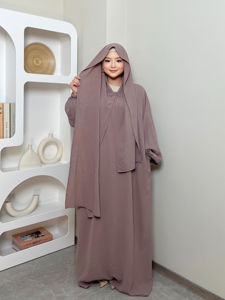 Lightweight High Durable Good Quality Traditional Muslim Abayas Seamless Quick Dry Breathable Modest Style <b>Maxi</b> Long Sleeve - Product Image 5
