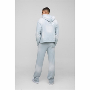 Sudadera con capucha de algodón 100% de gran tamaño para hombre, diseño de hombro caído, bordado 3D de alta calidad, sólido disponible, tallas grandes para - Product Image 3