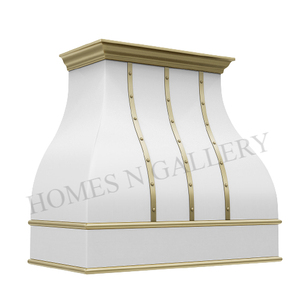 Toldo de chimenea de acero y hierro, diseño único, isla de cocina con acabado increíble, hecho en la India - Product Image 3