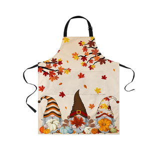 Delantal de cocina con estampado personalizado de algodón puro de tamaño personalizado de calidad de exportador con correa ajustable - Product Image 2