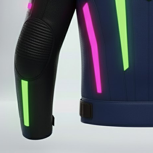 Blouson en cuir élégant pour moto pour homme Couleur personnalisée 100% cuir Blouson de moto pour homme Coupe ajustée personnalisée Blousons de moto - Product Image 6