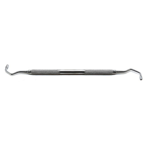 Cucharas de injerto de doble punta de acero inoxidable de alta calidad, instrumentos quirúrgicos dentales manuales con certificación CE - Product Image 4