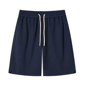 K_T pantalones cortos informales de poliéster 100% de alta calidad para hombre, ropa deportiva con bolsillos, cintura elástica, cordón, logotipo personalizado - Product Image 2