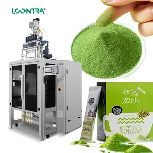 Automatic 4 Side Seal Sachet Packing Machine For Protein Powder Multi Lane Packing Bagging Machine For Drink Fruit Powder