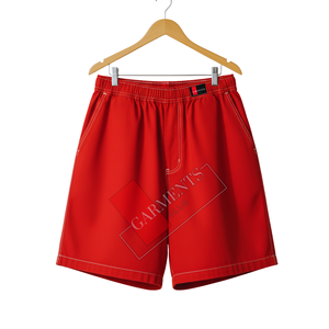 Shorts de sport en coton à séchage rapide pour hommes, cordon de serrage, tricot, léger, respirant, entraînement athlétique, vêtements de sport, OEM/ODM - Product Image 1