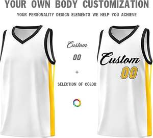 Maillots de basket-ball pour hommes, logo personnalisé, uniformes d'équipe, maille respirante à séchage rapide sublimée, fournisseur en gros OEM en vrac - Product Image 3