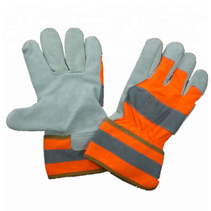 Gants de soudage en cuir anti-vibration Soudeur Protection des mains Gants de travail durables Sécurité disponible Gants de travail en cuir - Product Image 3