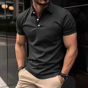 Venta al por mayor de golf de los hombres personalizados para la camisa POLO 100% de lona de algodón Venta caliente 3D bordado Casual manga corta Camiseta OEM sólido Patte - Product Image 4