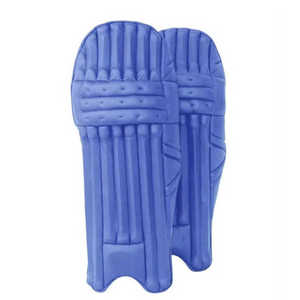 Coussinets de frappeur de cricket blancs unis avec logo personnalisé fabriqués en usine Coussinets de cricket légers Personnalisez les coussinets de jambe avec votre logo et votre couleur - Product Image 1