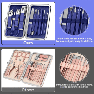 Ensemble de manucure, kit professionnel de manucure et de pédicure 10 en 1, kit de soin des ongles pour femmes, kit de toilettage des ongles pour hommes, ongle portable - Product Image 4