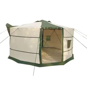 4 Season Outdoor Yurt House Luxury Windproof Mongolian Yurt Tent Glamping Tent Luxury Wooden House Frame Yurt Home Mongolian