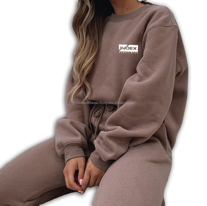 Chándales acampanados de lana con capucha de Invierno para mujer de poliéster 100% de calidad Premium, transpirables, ligeros, de Color sólido, holgados - Product Image 2