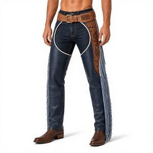 Professional Sports Equestrian Horse <b>Riding</b> Leather <b>Chaps</b> Men Genuine Cowhide Adjustable Comfortable Relaxed Fit Protective - Product Image 1