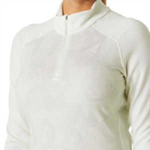 Haut d'entraînement respirant à demi-zip pour femme-Tissu évacuant l'humidité, parfait pour la salle de sport et l'entraînement en plein air - Product Image 2