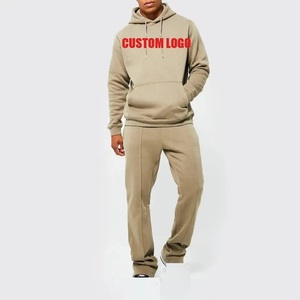 Costume empilé pour hommes streetwear survêtement survêtement pour hommes deux pièces Jogger Flare pantalon ensembles baggy survêtement ensemble - Product Image 4