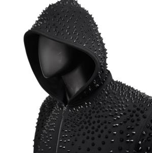 <b>rhinestone</b> zipper set streetwear hoodie and sweatpants Women's Men's Casual Hooded <b>Jacket</b> Unisex Crystal <b>Rhinestone</b> Hoodie - Product Image 1