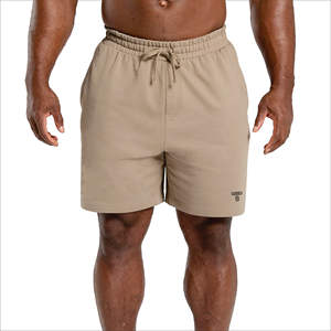 Pantalones cortos de baloncesto elásticos de cintura media para hombre de la mejor calidad, diseño de malla para gimnasio, logotipo personalizado, bordado, informal, algodón, sólido, 100% poliéster - Product Image 2