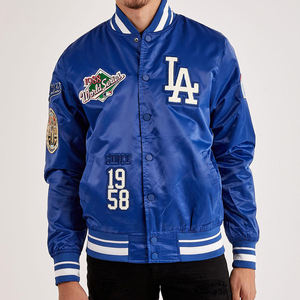 Veste en satin vintage pour homme, vestes 2026, vestes 2025, vestes personnalisées, manches raglan, bomber brillant, boutons pression, streetwear, manteau neuf - Product Image 1