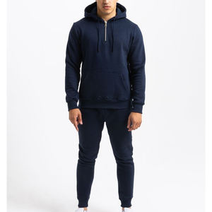 Mens Tracksuit 1/4 Zip Hoodie <b>Sweatshirt</b> Cargo Mens Slim Fit Tracksuit Set 1/4 Quarter Zip Hoodie Tapered Cargo Joggers S - 2XL - Product Image 1