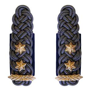 Hombreras de Epaulettes de Estilo Sueco en Dorado y Azul, Epaulettes de General Británico en Dorado, Personalizables con Borlas, para Ceremonias - Product Image 4