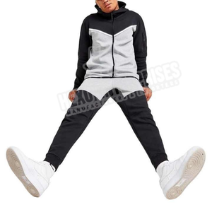 OEM survêtement respirant en polaire technique pour hommes, survêtement de marque privée, ensemble de jogging en polaire technique pour hommes, jogging - Product Image 6