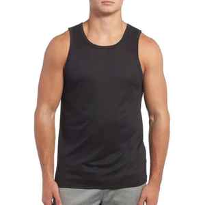 Camiseta sin Mangas Casual de Punto para Hombre, de Alta Calidad, 100% Algodón, Transpirable, Ecológica, Ajuste Holgado, para Gimnasio y Fitness - Product Image 1
