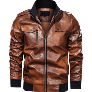 Dernier style, vente en gros, veste en cuir pour homme coupe-vent, veste d'hiver imperméable pour homme, best-seller, vente en ligne - Product Image 1