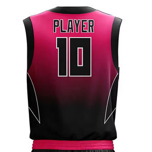 Uniforme de basket-ball unisexe léger à séchage rapide, tissu en maille personnalisé, maillot d'équipe, shorts de sport, motif uni, réglable - Product Image 2
