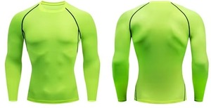 Rash Guard respirant élégant pour hommes avec manches longues Meilleure qualité Plain Rush Guard - Product Image 3