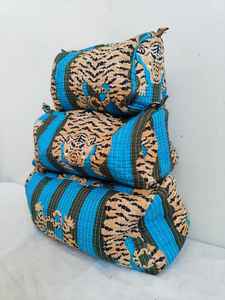 3-Piece Cotton Animal Print <b>Makeup</b> <b>Bag</b> Set with Zipper Closure Lightweight Casual <b>Travel</b> <b>for</b> Organizer - Product Image 2