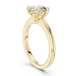 Anillo de Compromiso Solitario con Diamante de Laboratorio de 1.5 CT, Corte Brillante Redondo VVSVS EF CVD, Oro de 18K, 14K, 10K y Plata 925, Oro Rosa, Amarillo - Product Image 3