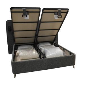 Base de Cama Acolchada con Grafeno, Cómoda y Moderna, con Luces LED de Lectura, Elevación Hidráulica, Patas Metálicas, OEM B2B - Product Image 3