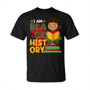 Camiseta para Niños Pequeños del Mes de la Historia Negra, para Niños Africanos, Categoría de Producto: Camisetas Promocionales - Product Image 2