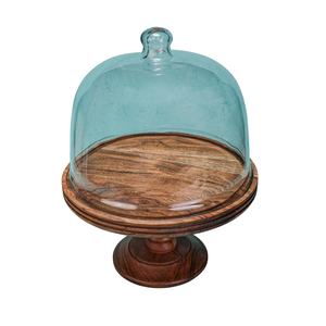 Campana de Cristal con Base de Madera, Ecológica, Hecha a Mano, Cubierta para Exhibición de Alimentos, Centro de Mesa para Bodas, Fiestas y Buffets - Product Image 6