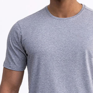 Precio al por mayor 100% algodón camiseta de los hombres Color Premium peso pesado 280gsm patrón sólido Ringer Jersey tela ecológica calle - Product Image 2
