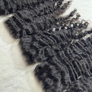 Alta Digital Delgado HD Encaje Virgen Remy Cabello vietnamita Máquina de cierre frontal Extensión de cabello de trama Doble - Product Image 4