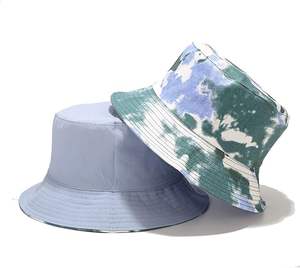 Sombrero de pescador reversible de doble cara con estampado unisex - Product Image 2